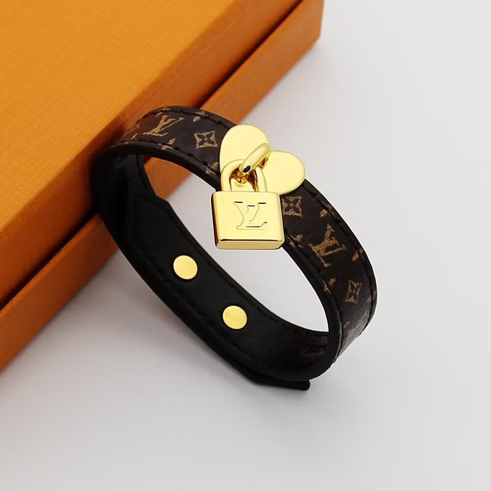 Louis Vuitton Monogram Lock Bracelet